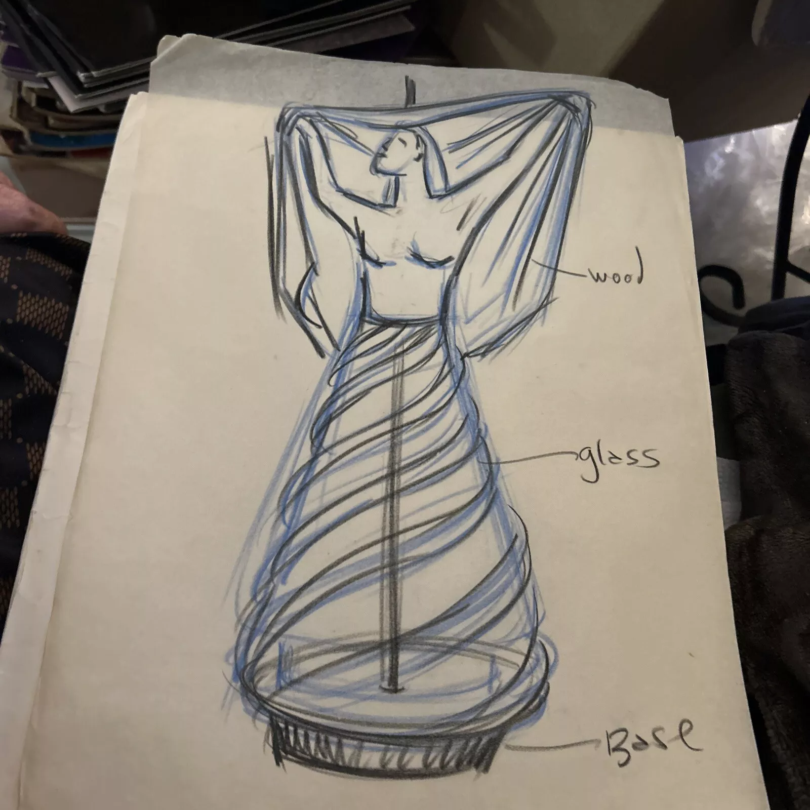 Arthur Jacobs Lamp Design Sketch 10